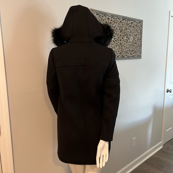 J. Crew Chateau Parka Italian Stadium-Cloth Wool Winter Jacket Coat Size 00 - Picture 6 of 8